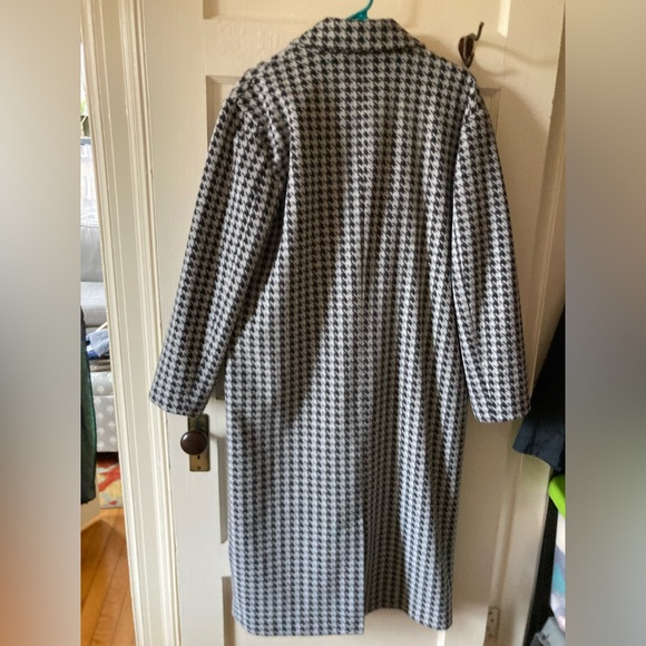 Anthropologie oversized long houndstooth coat - Picture 4 of 5